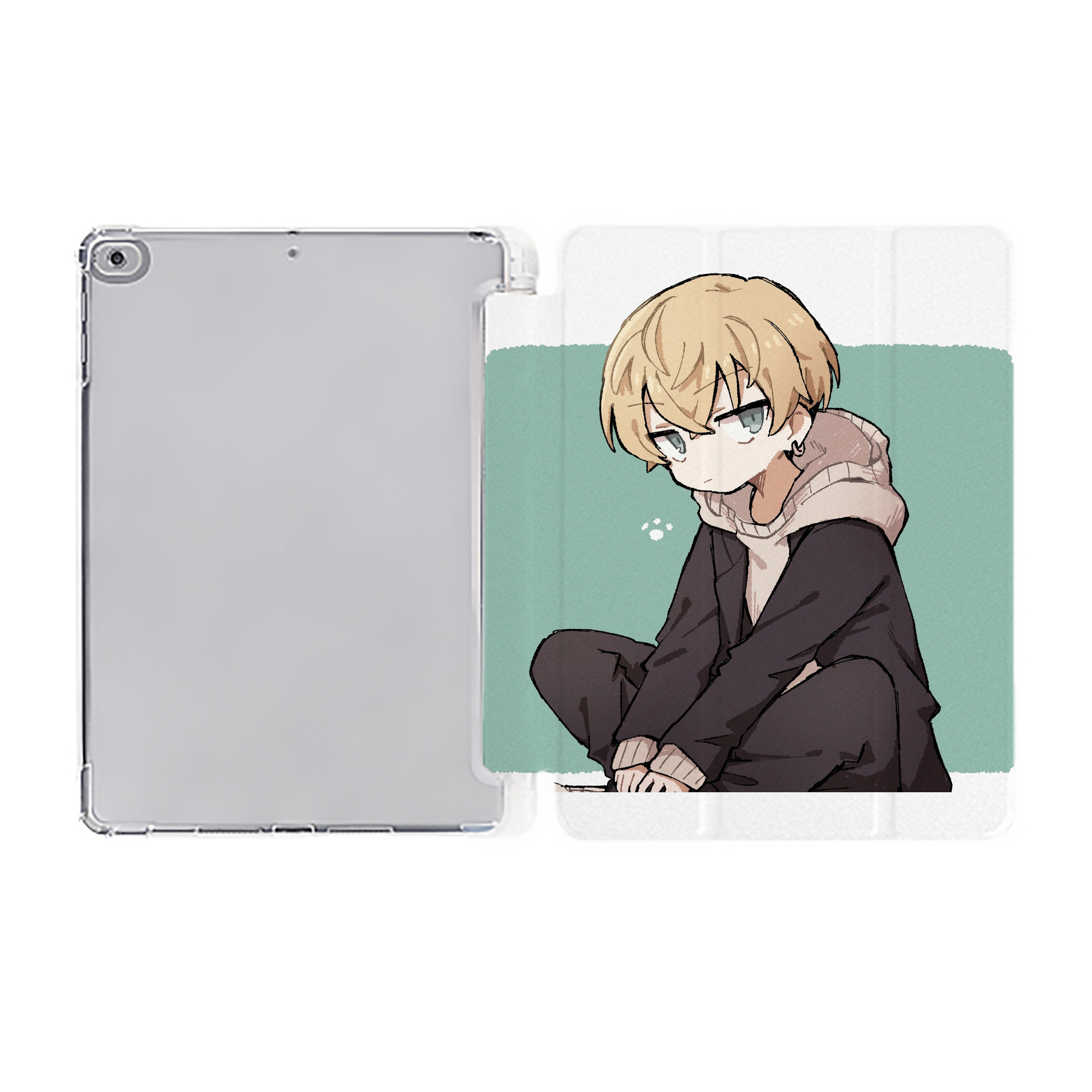 （画像用） 東京リベンジャーズ Tokyo Revengers IPad ケース ペン収納付き 三つ折りスタンド PUレザー×シリコン 対応機種9.5/10.5/10.9インチ